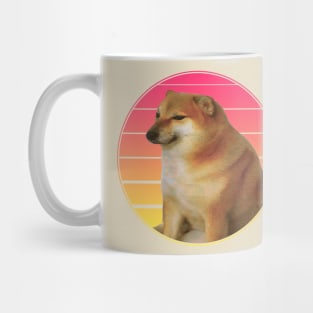 Cheemsburbger Vaporwave Mug